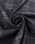 Black And Grey Wool Flannel