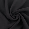Black Virgin Wool Herringbone Fabric