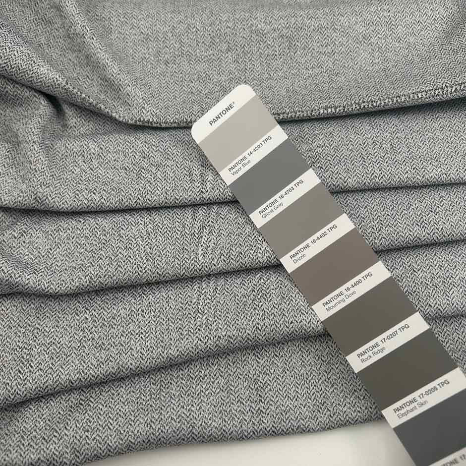 Herringbone Cotton And Polyester Jersey