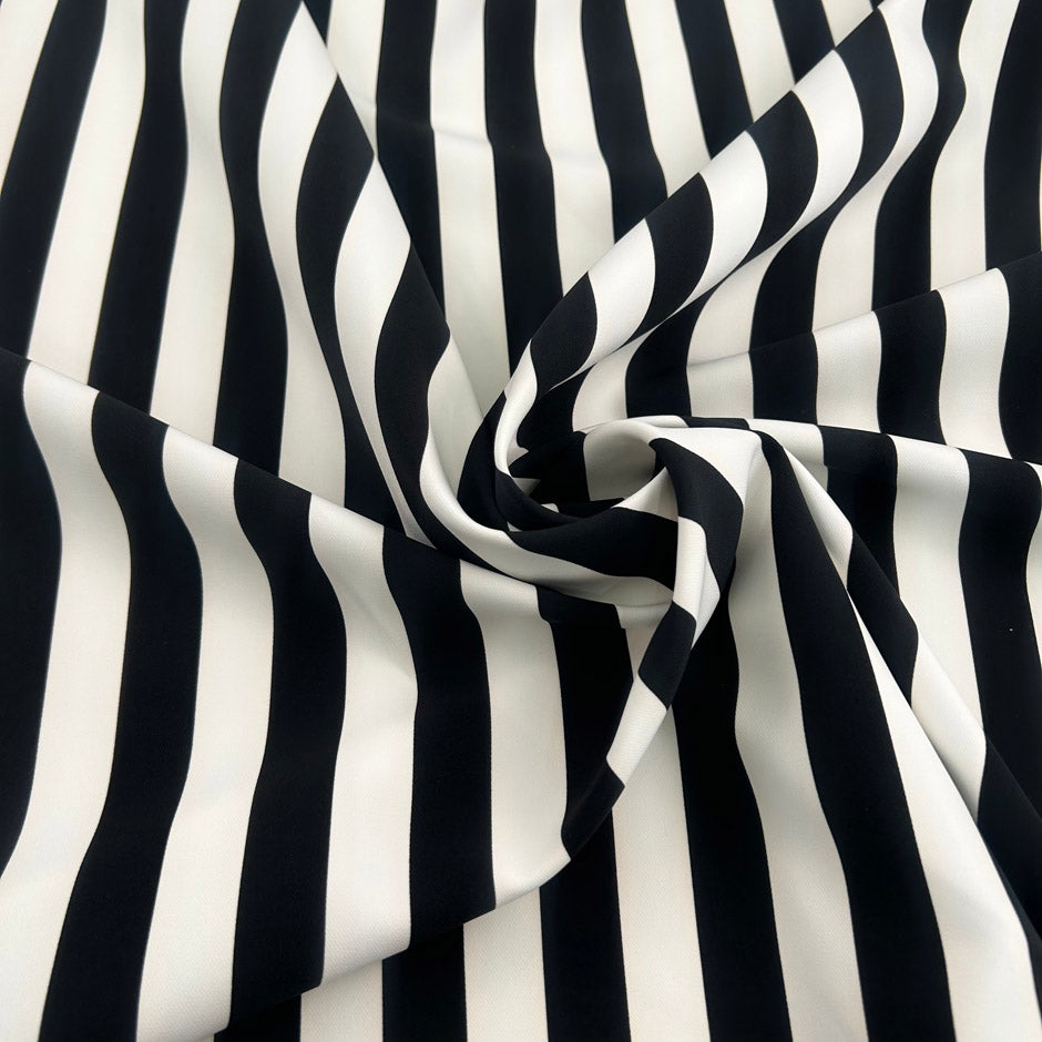 Printed Stretch Cady Doubled With Interlock
