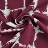 Bordeaux And Light Blue Polyester Duchesse