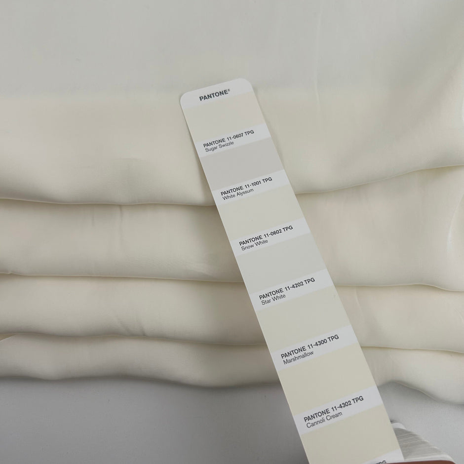 White Viscose Sateen