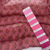 Pink Pasley Pattern Pure Silk Crepone