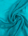 Abstract Pattern Silk And Lurex Jacquard Georgette