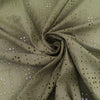 Green Sangallo Lace With A Geometric Embroidery