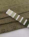 Green Sangallo Lace With A Geometric Embroidery