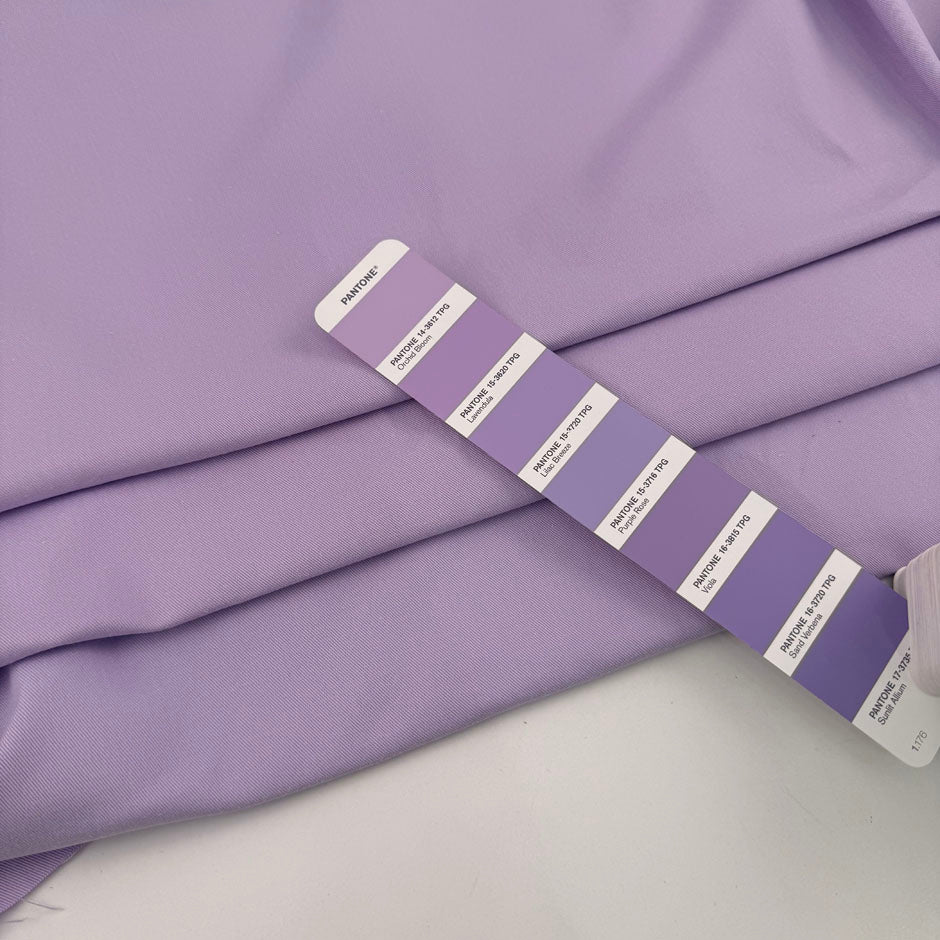 Lilac Stretch Cotton Gabardine