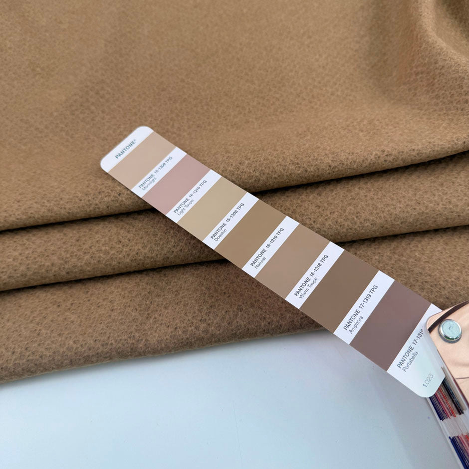 Beige Wool And Cashmere Blend Jacquard Jersey
