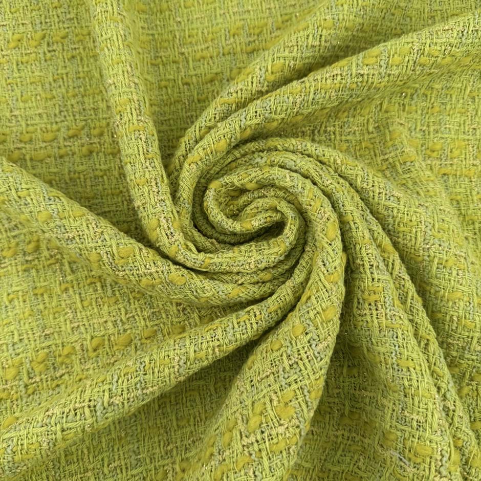 Green Cotton Tweed