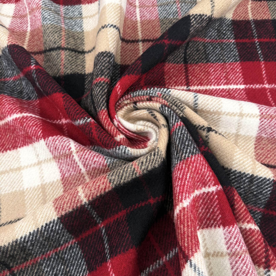 Tartan Wool Coat