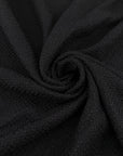 Black Cotton And Linen Tweed