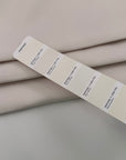 White Cotton And Viscose Gabardine