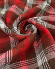 Wool And Linen Blend Vintage Tartan
