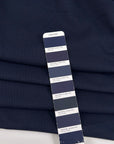 Blue Piquet Cotton Jersey