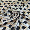 Geometric Print Polyester Twill