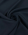 Navy Blue Viscose And Acetate Cady