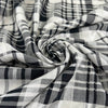 Black And White Cotton Blend Madras