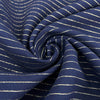 Viscose Pinstriped Double Crepe Cady With Lurex Stripes