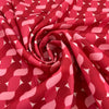 Fuchsia Printed Polyester Twill