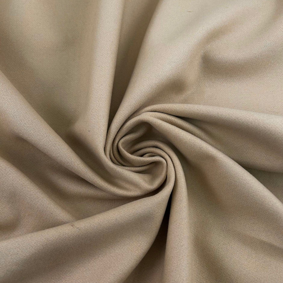Beige Wool Blend Coat
