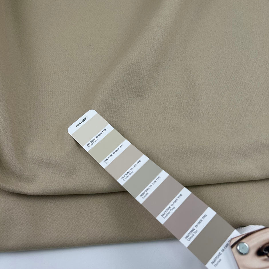 Beige Wool Blend Coat