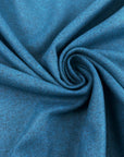Blue Melange Wool Blend Cloth