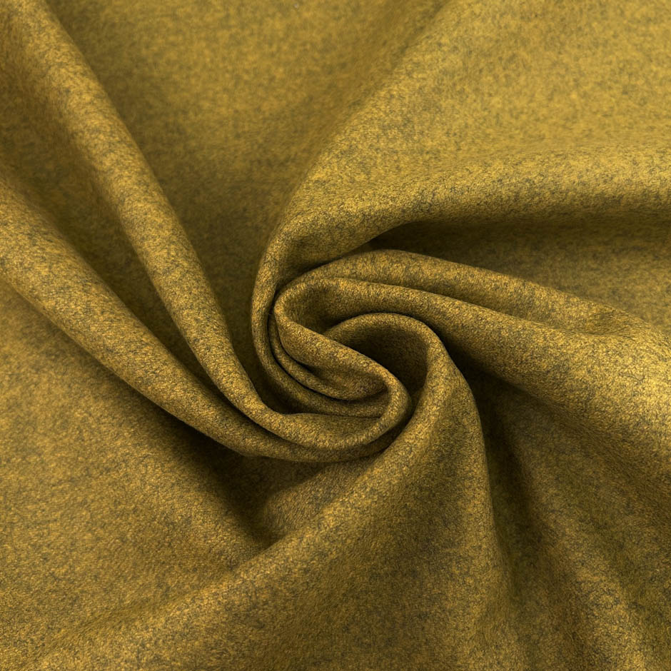 Mustard Colored Wool Blend Cloth
