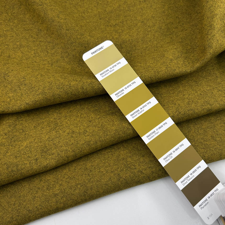 Mustard Colored Wool Blend Cloth