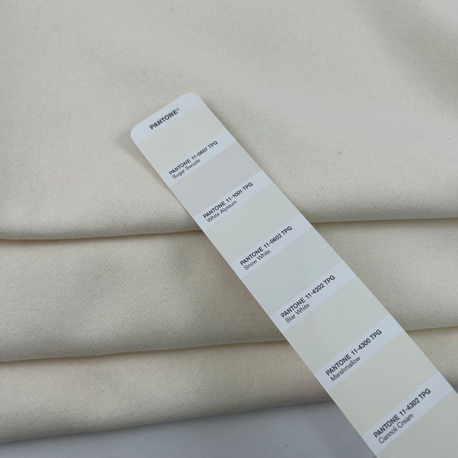 White Wool Blend Cloth