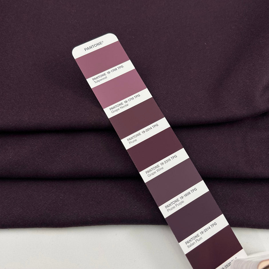 Purple Wool Blend Cloth