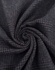 Black And Blue Wool Blend Prince Of Wales