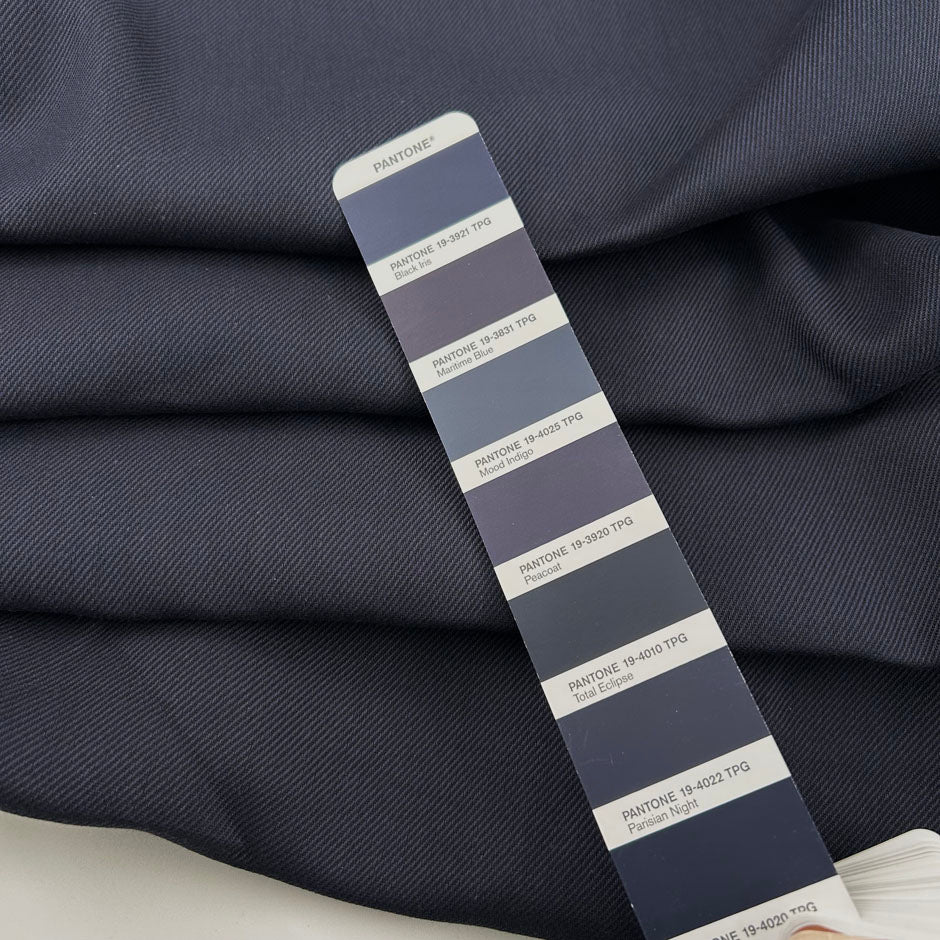 Dark Blue And Black Double Cotton