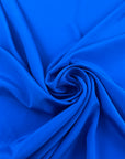 China Blue Stretch Pure Silk Crepe De Chine