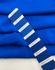 China Blue Stretch Pure Silk Crepe De Chine