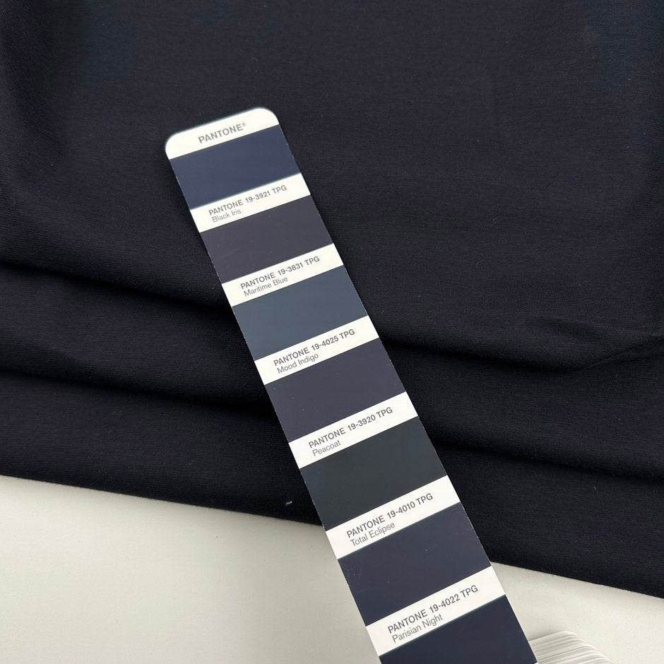 Blue Jersey Bonded With Blue Waterproof Fabric
