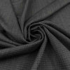 Dark Gray Tweed Effect Lightweight Wool