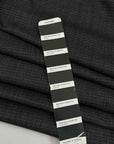 Dark Gray Tweed Effect Lightweight Wool