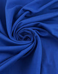Blue Cotton French Terry Jersey