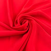 Bright Red Silk Crepe De Chine