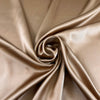 Beige Pure Silk Satin