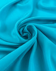 Light Blue Silk Crepe De Chine