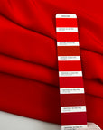 Red Silk Crepe De Chine