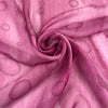 Purple Printed Silk Voile