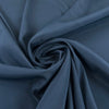 Dark Blue Silk Crepe De Chine