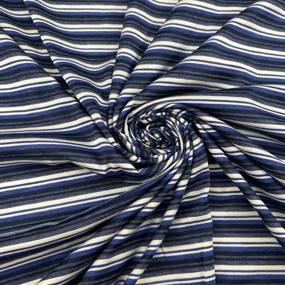 Multicolored Striped Cashmere And Silk Blend Light Jersey