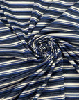 Multicolored Striped Cashmere And Silk Blend Light Jersey