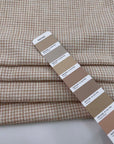 Cotton Blend Tweed Vichy Pattern