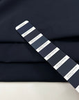 Dark Blue Cotton Blend Waterproof Fabric