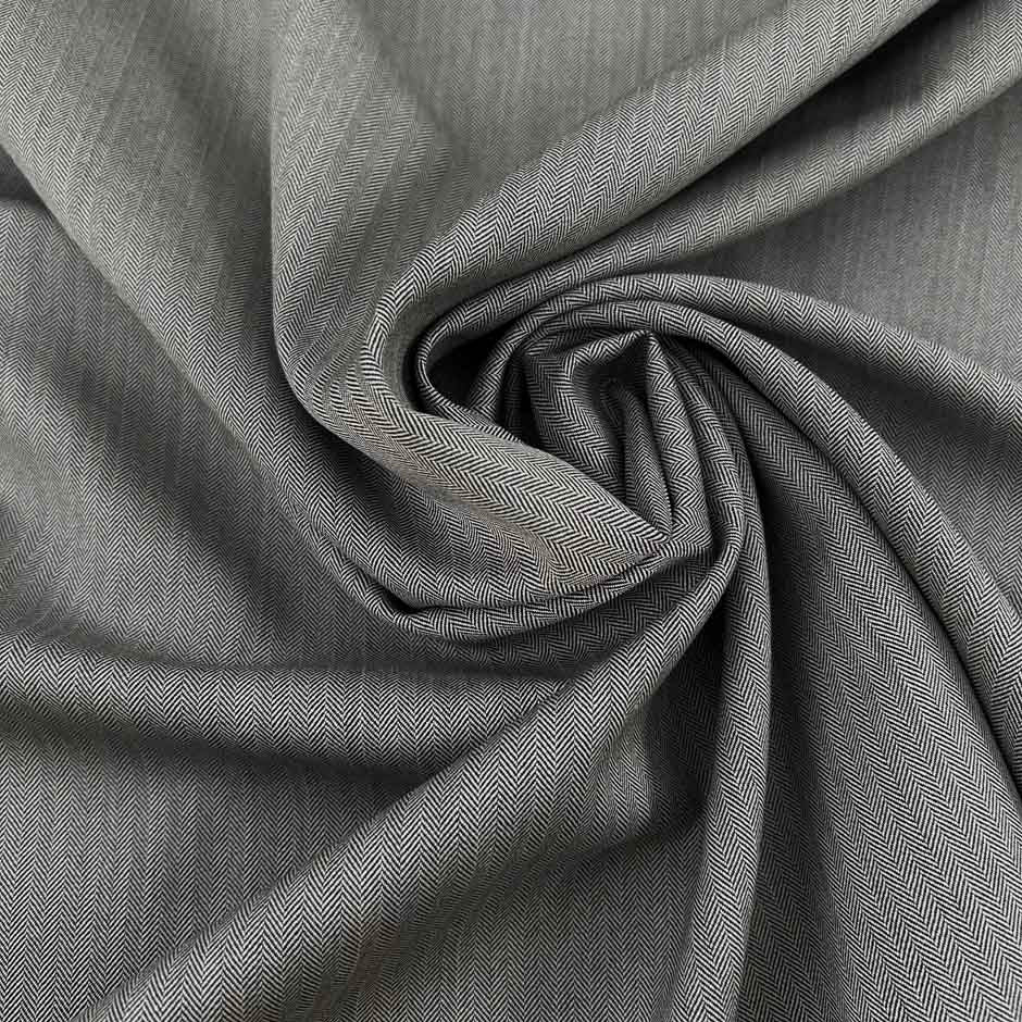 English Wool With A Micro Herringbone Pattern