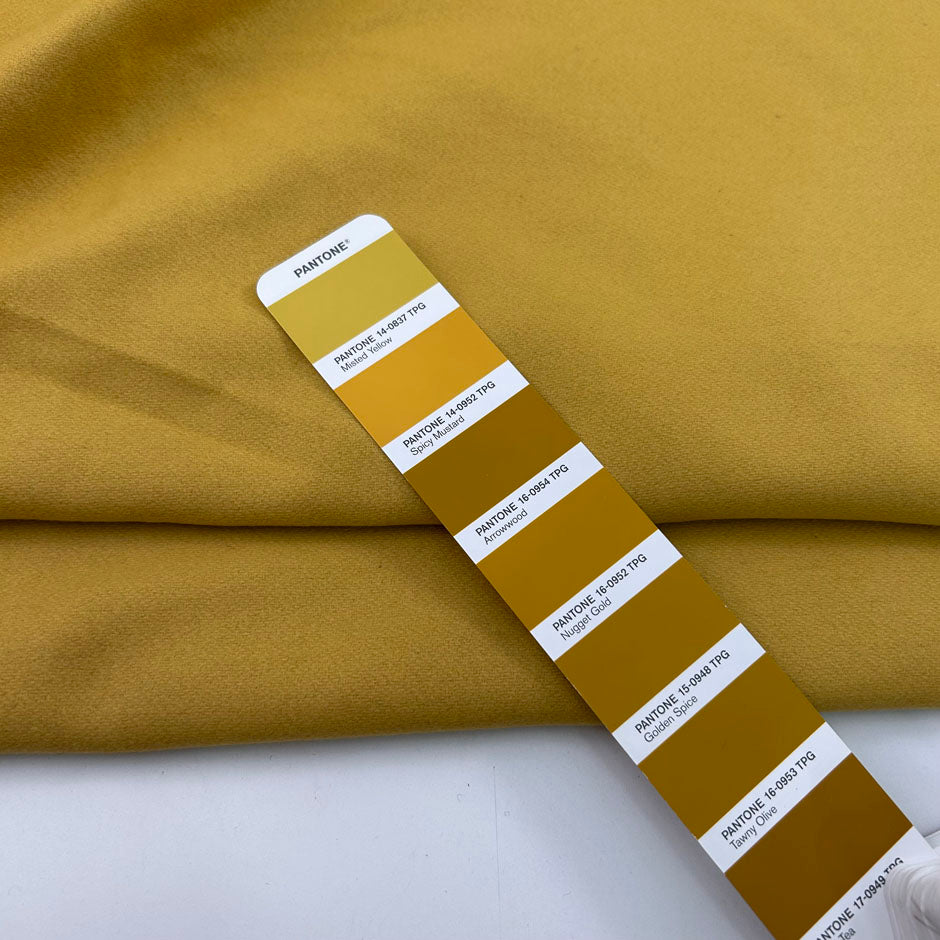 Yellow Wool Blend Cloth